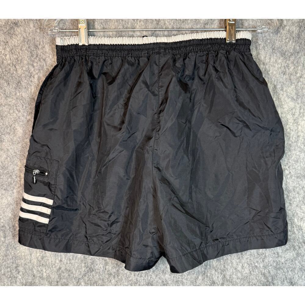 Adidas Vintage Womens Drawstring Black Athletic Shorts Lightweight - Small - Picture 3 of 10